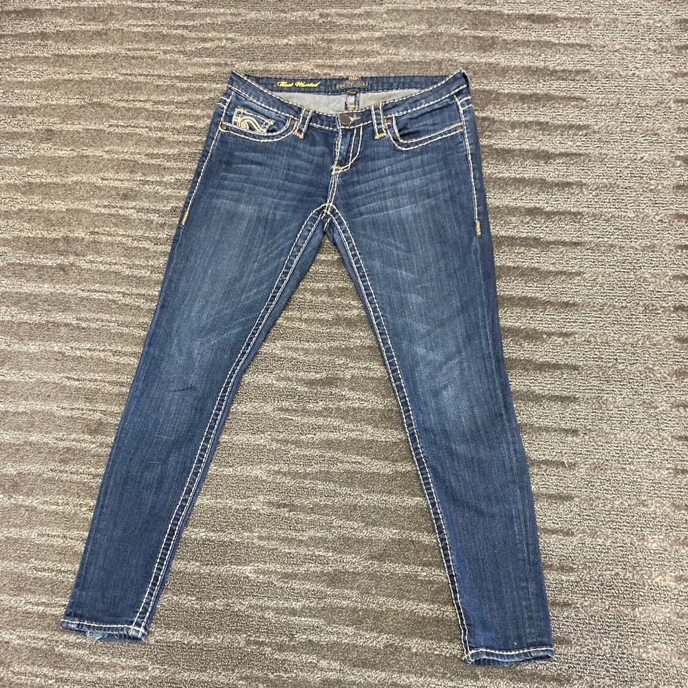 See Thru Soul Most Wanted skinny jeans